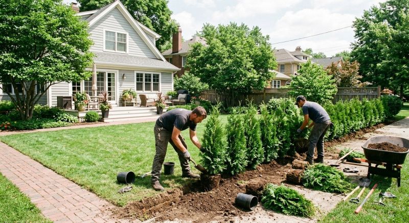 Privacy Hedge Planting in Ventura County, CA