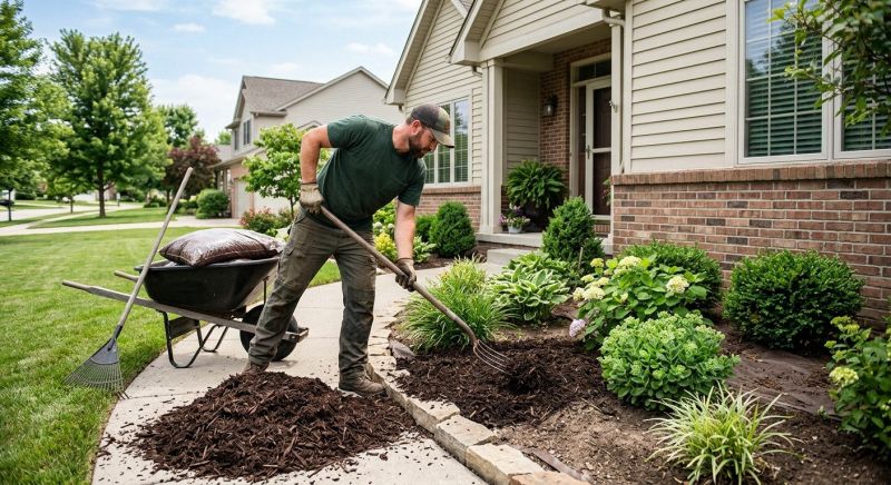 Shredded Mulch Installation in Ventura County, CA