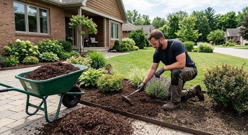 Shredded Mulch Installation in Ventura County, CA